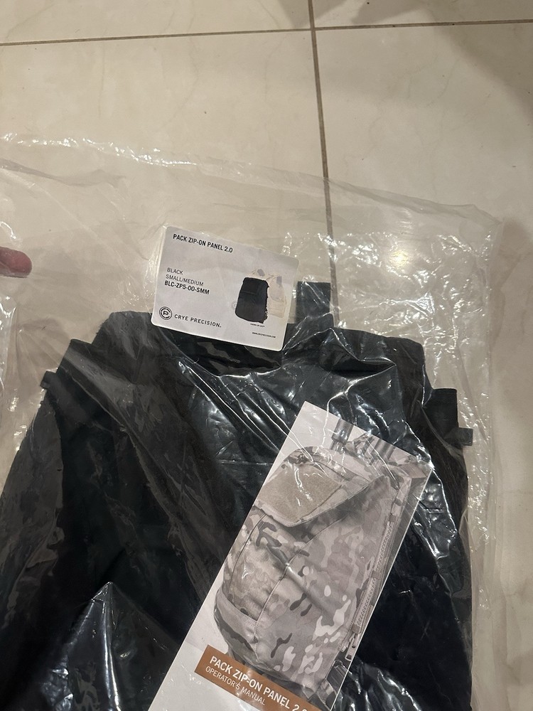 Crye Precision AVS JPC SPC Zip On Backpack Black S/M