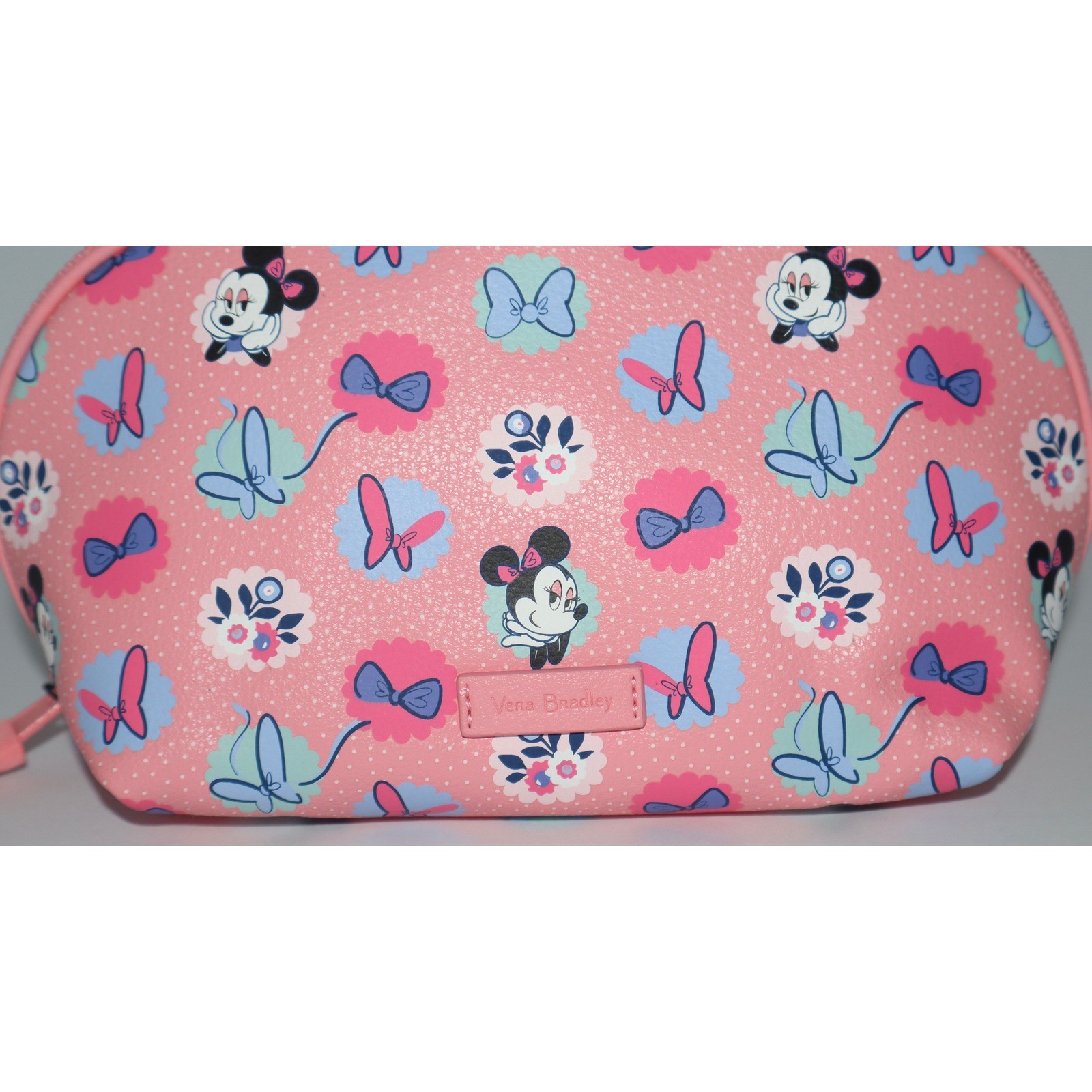 VERA BRADLEY x Disney Clamshell Cosmetic Minnie's Garden Dots NEW