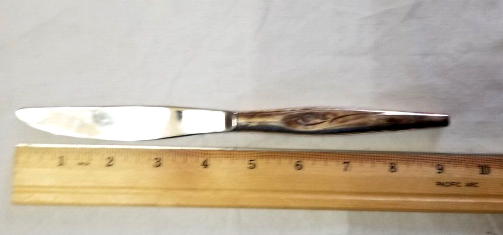 Oneida Community Flight Pattern Silver Plate 6 Dinner Knives VTG 1963 Flatware