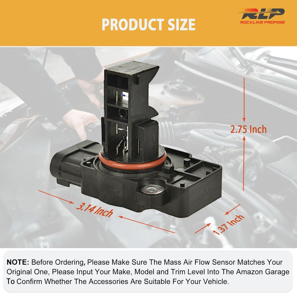 Mass Air Flow Sensor MAF Sensor Compatible with Cadillac CTS Escalade Chevy A...