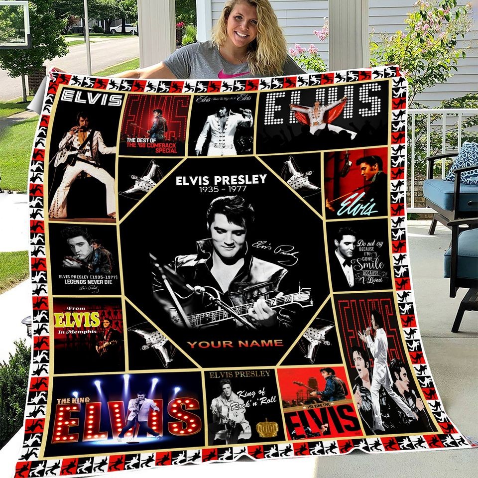 Personalized Elvis presley Blanket
