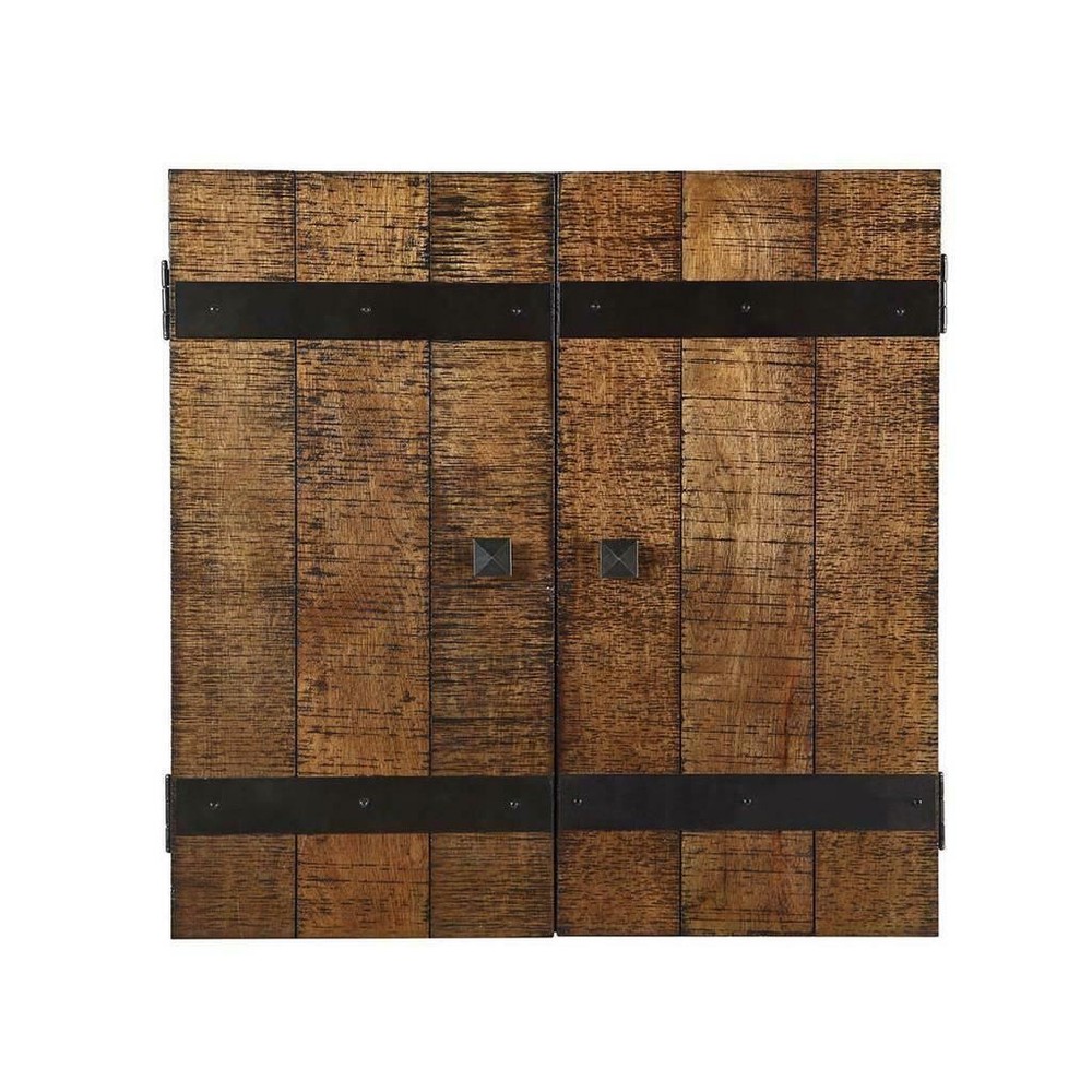 Drifter Solid Wood Dartboard & Cabinet Set