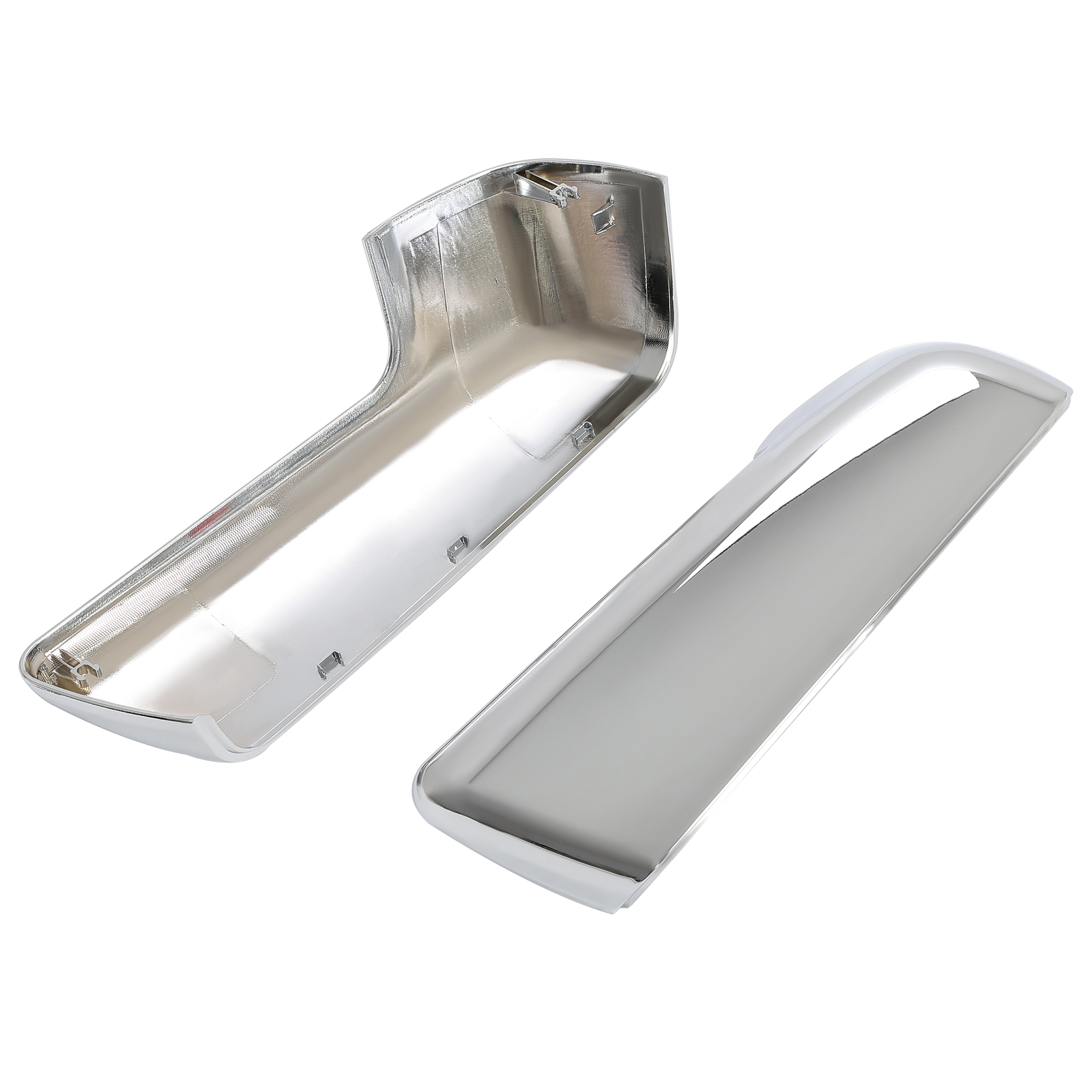 For Chevy Silverado / GMC Sierra 1500 2019-2024 Chrome Top Half Mirror Covers