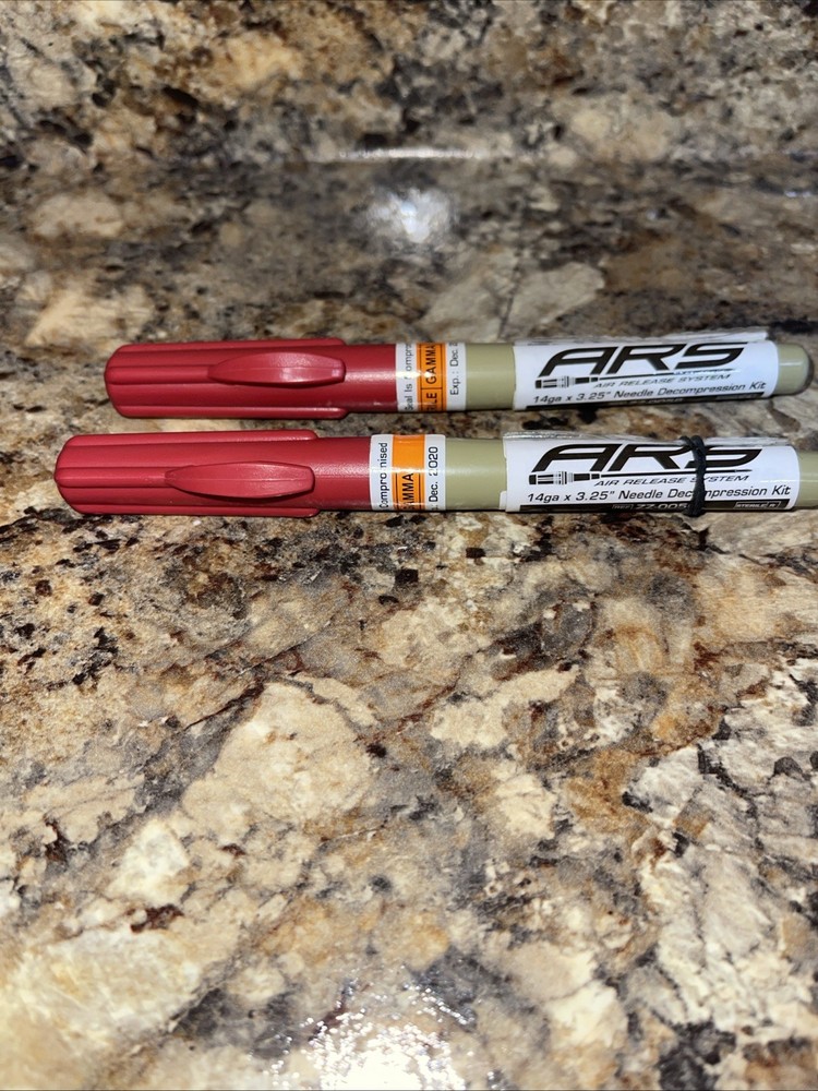 14ga NAR ARS Decompression Needle Kit *NEW Sealed* 2 qty