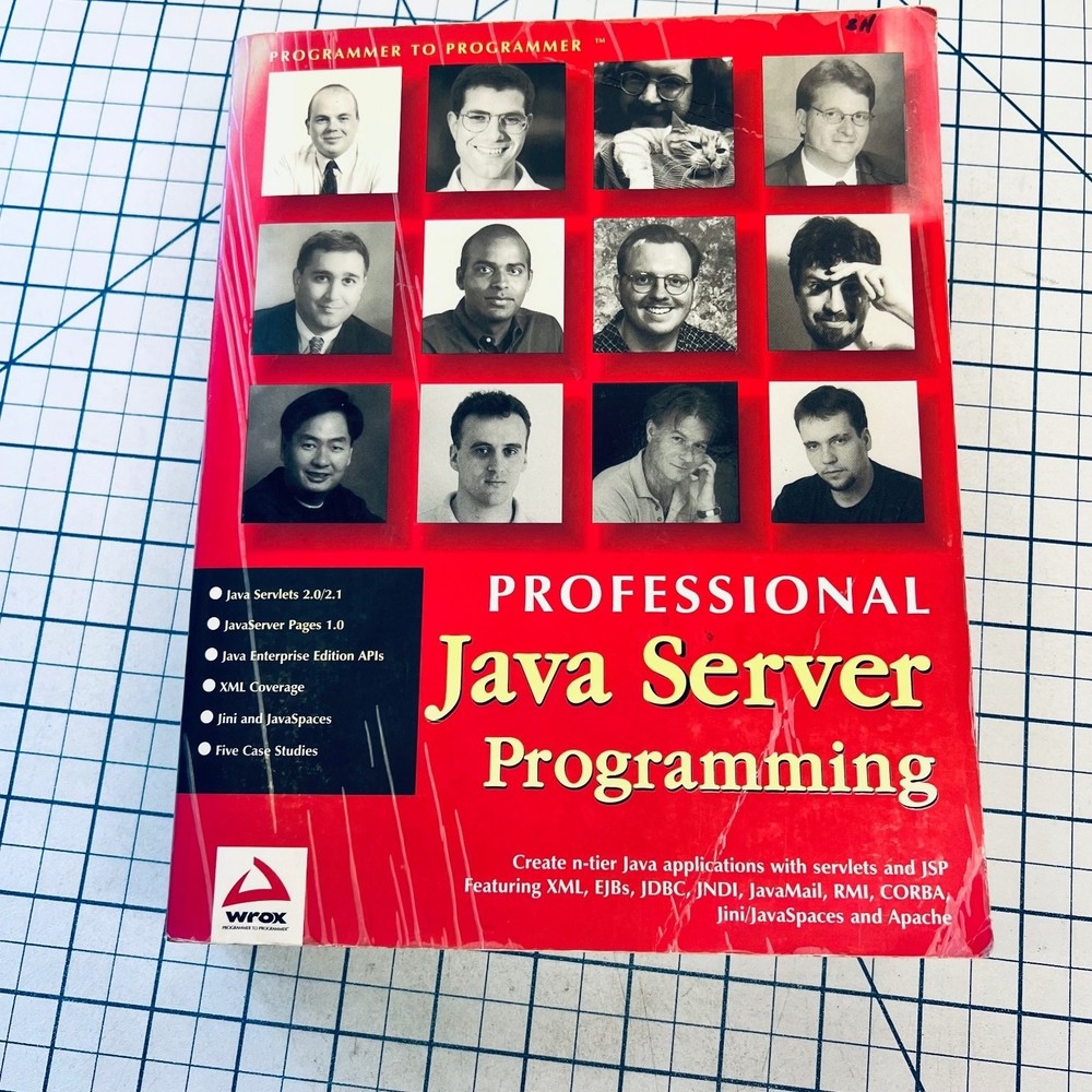 Wrox Professional Java Server Programming Book '99 Vintage Computing Application