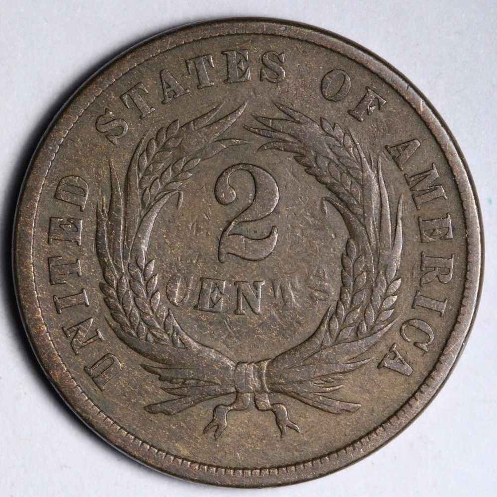 1865 Two Cent Piece FINE E160 ARCC