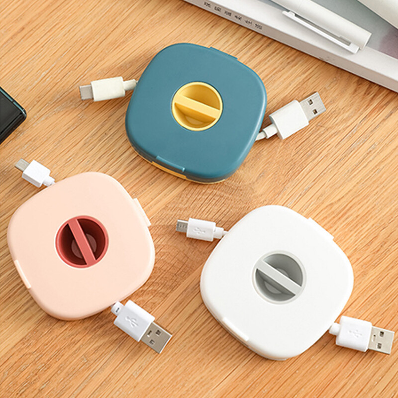 Data Cable Storage Box Sorting Box Charging Cable Sorting Box Portable Mini ⇓