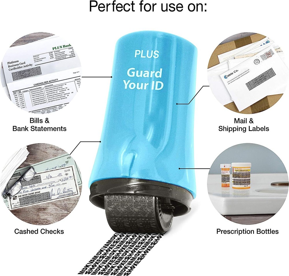 3packs Advanced Roller for Identity Theft Protection Confidential Security Stamp