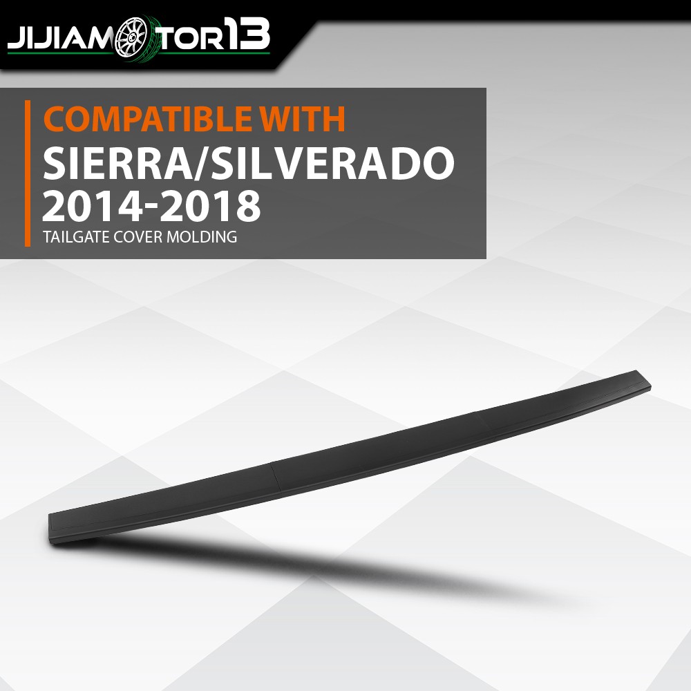 Molding Cap Protector Cover Trim Fits 14-19 GMC Sierra Chevy Silverado Tailgate