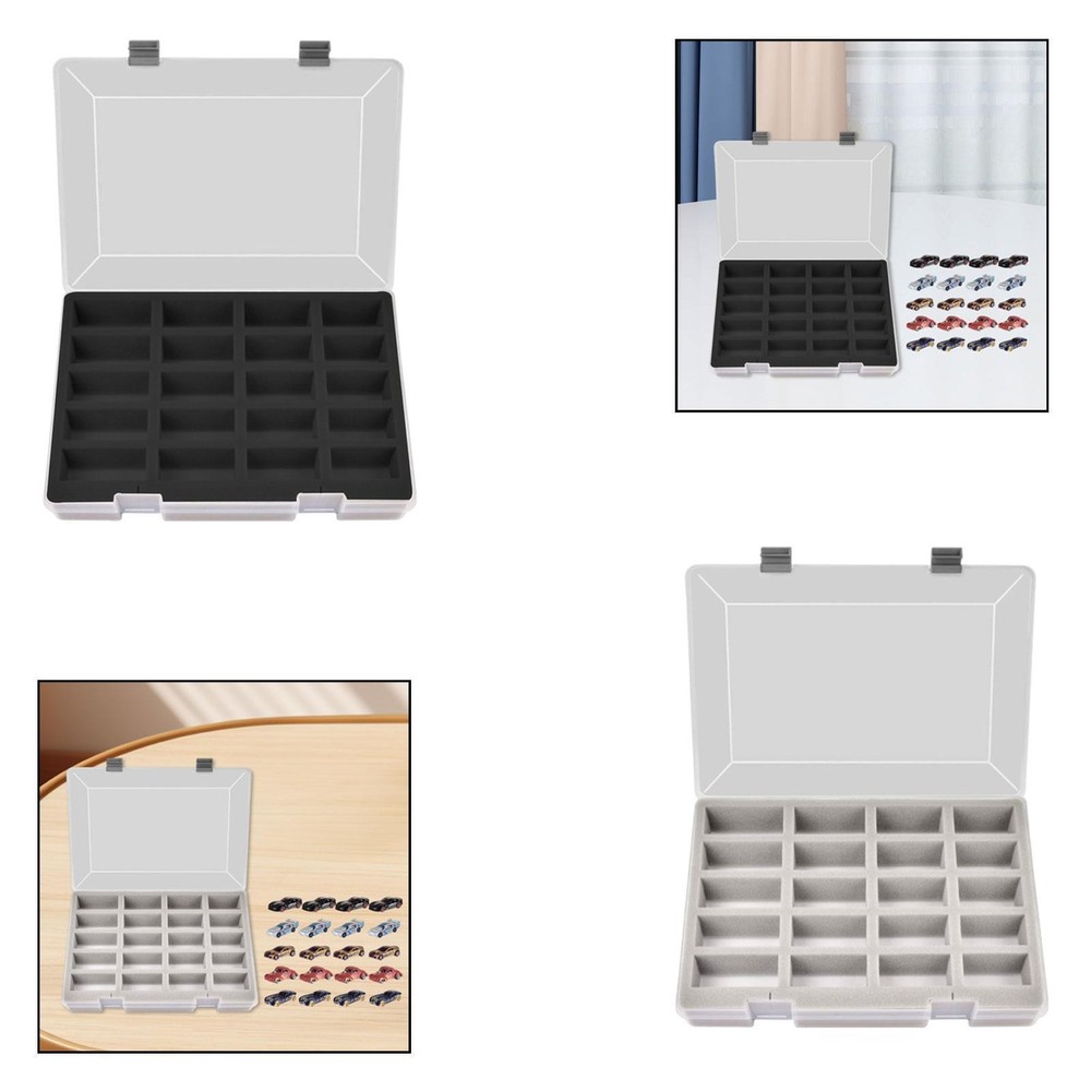 1/64 Scale Model Cars Storage Case Portable, Dustproof Protection, Practical,