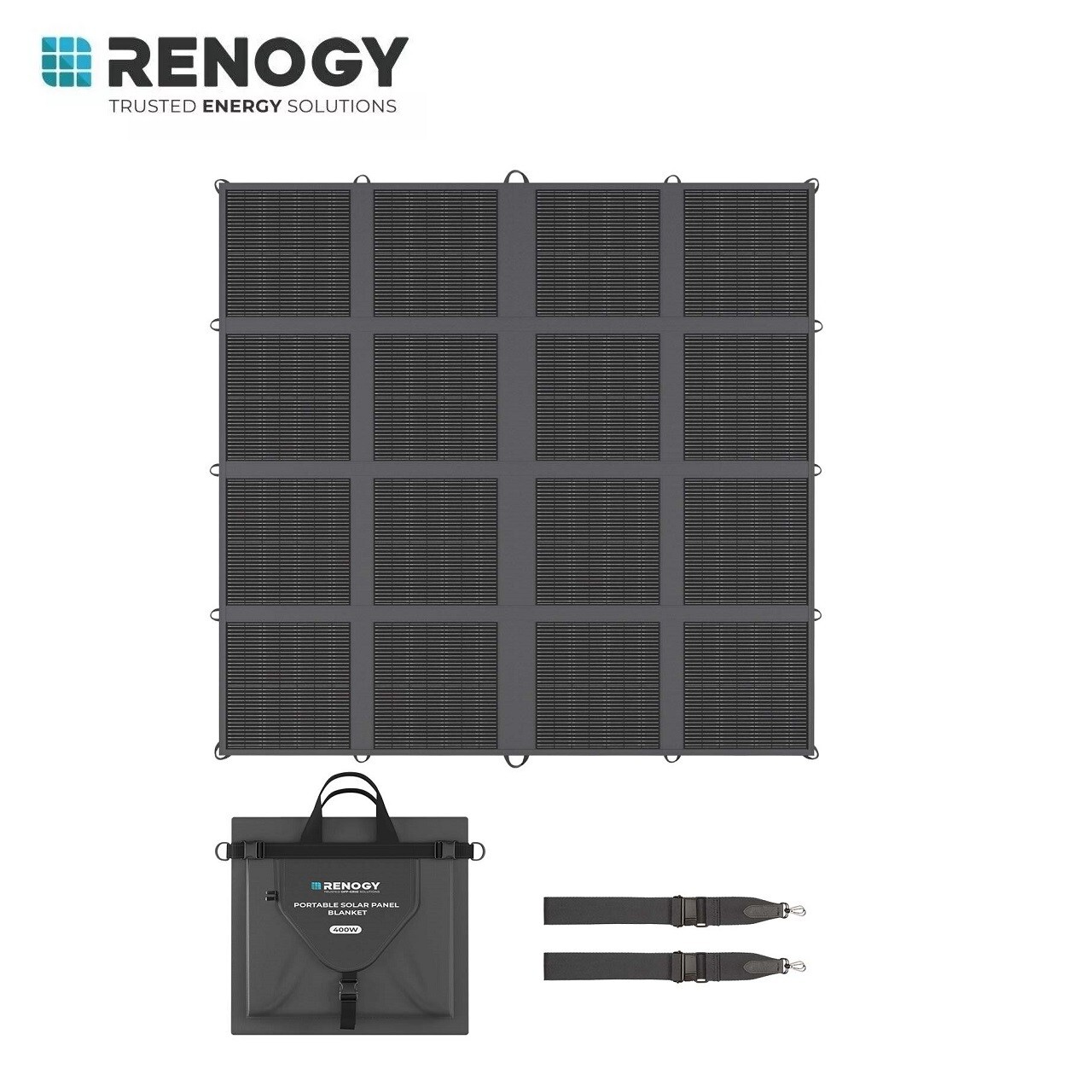 Renogy 400W Solar Panel Blanket Portable Solar Suitcase Foldable Solar Panel