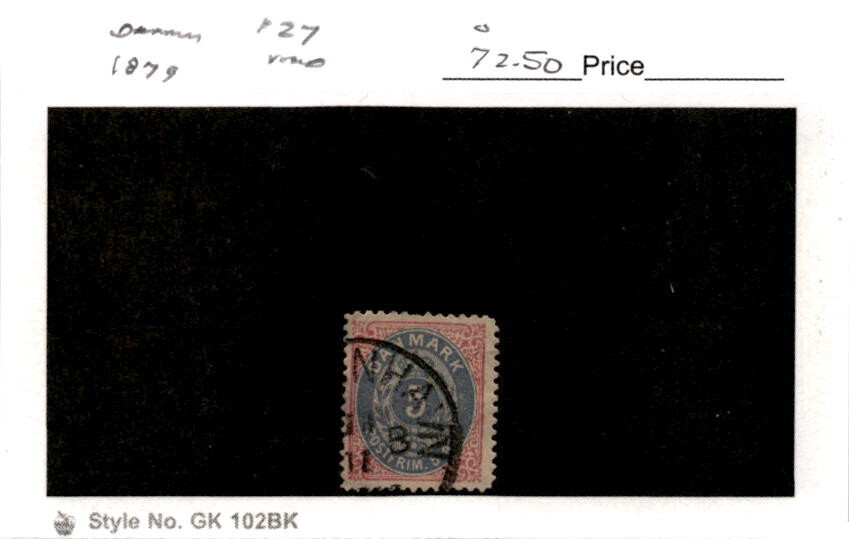 Denmark, Postage Stamp, #27 Used, 1879 (AB)