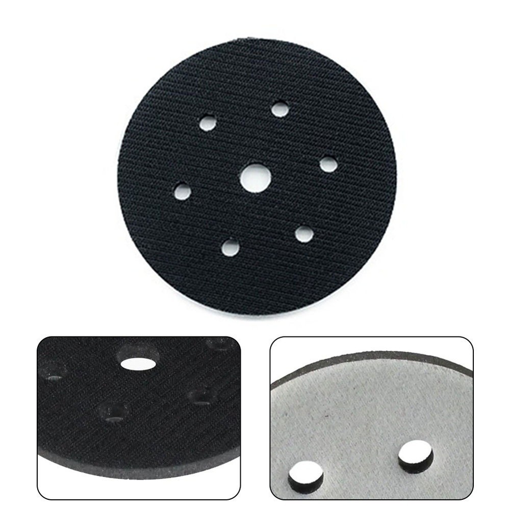 Easy to Install 6 Inch Sponge Interface Pad for Hook&Loop Sanding Discs 7 Holes