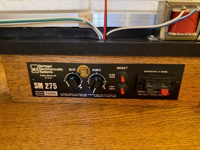 Bertagni (BES) SM-275 Planar Omnidirectional Panel Speakers 1 Owner SERVICED