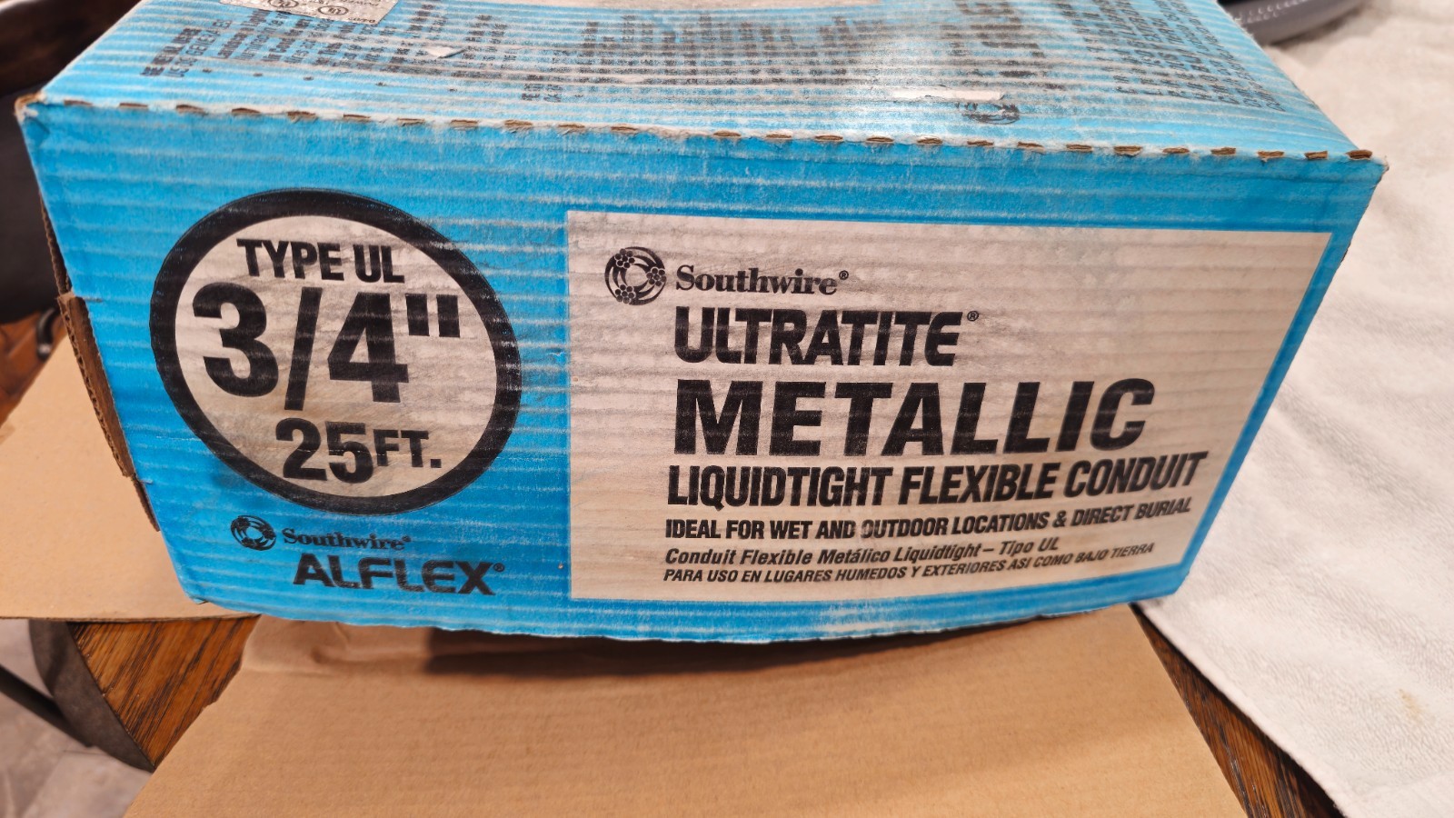 Southwire 55082721 Ultratite Metallic Liquidtight Flexible Conduit 3/4 25 Ft.