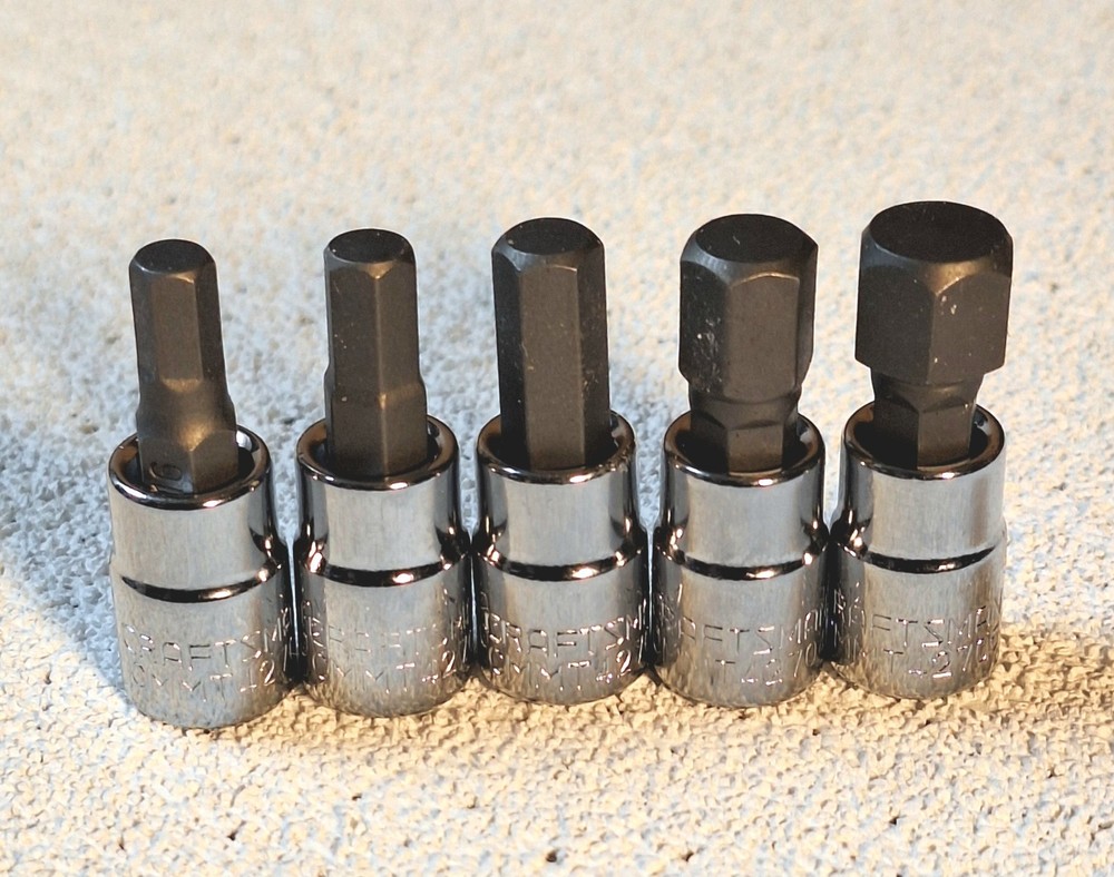 Craftsman 5pc SAE 1/4in. drive Hex Bit Socket Set