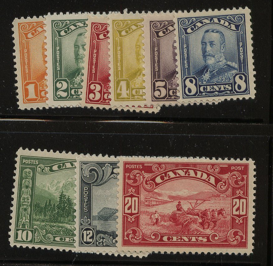 Canada  149-157  hinged     Mint        catalog  $207.00      MS0806