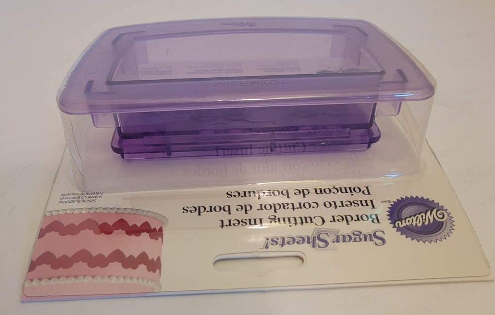 WILTON SUGAR SHEETS! Punch - Cutting Inserts & Border Cutting Inserts HEART NEW