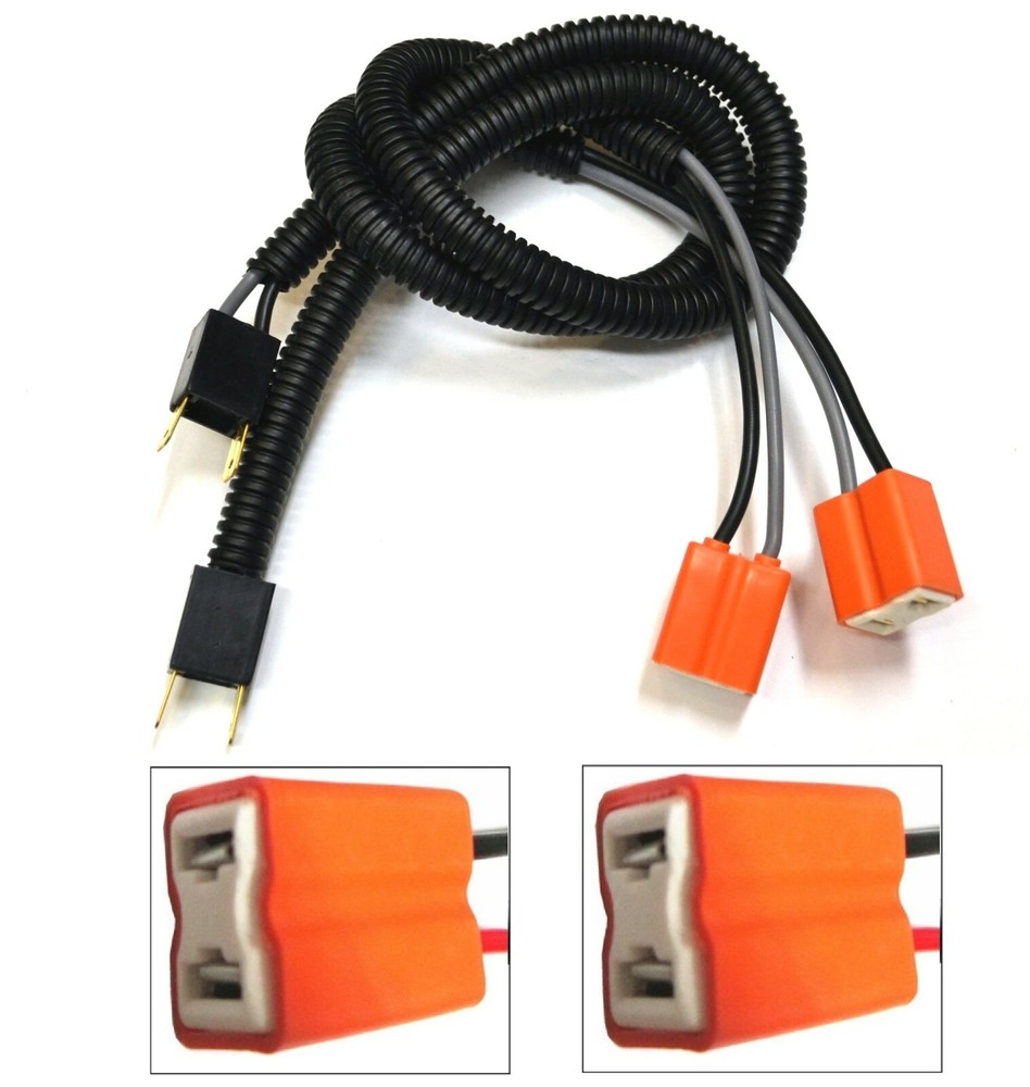 Extension Wire Ceramic S H7 Two Harness Head Light Low Beam Bulb Connector Plug