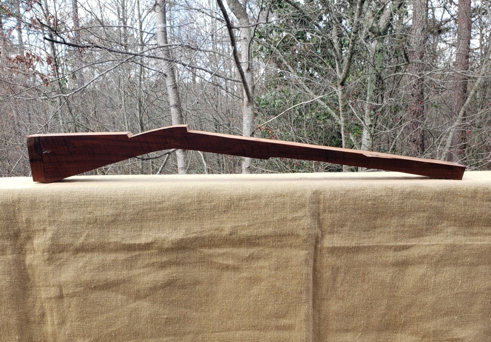 🔥 HIGHLY FIGURED CURLY TIGER CLARO WALNUT MUZZLELOADER RIFLE HAWKEN STOCK Blank