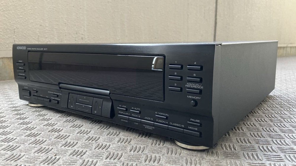 KENWOOD GE-7i Graphic Equalizer Stereo Audio Component Operation confirmed.