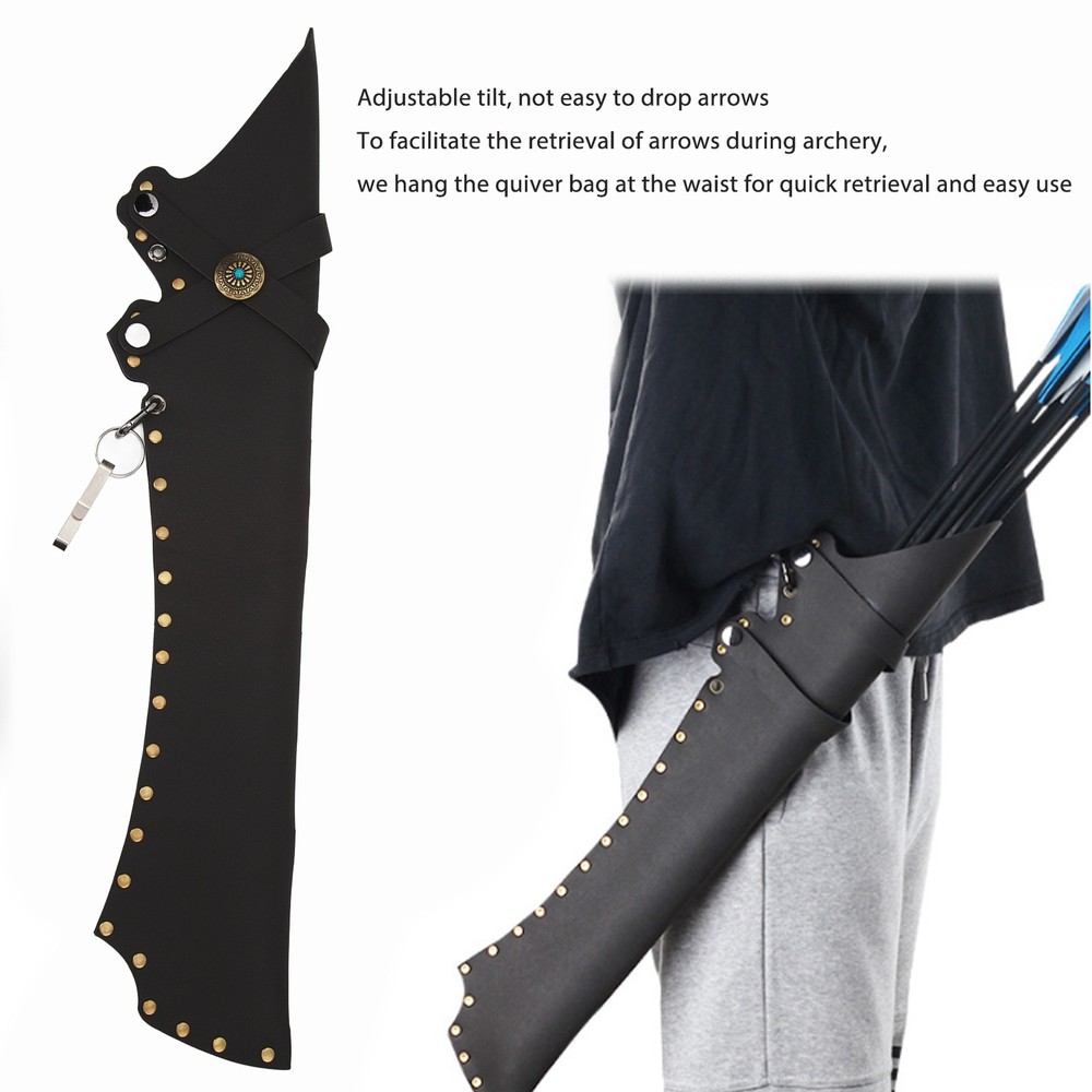 Leather Archery Quiver For Field Practice Easy To Use