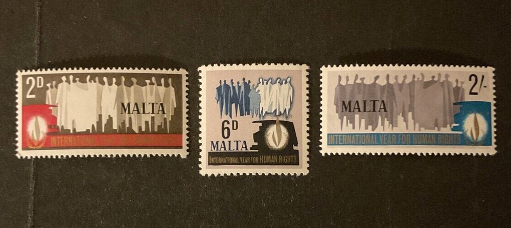 Malta Scott #381-3 never hinged