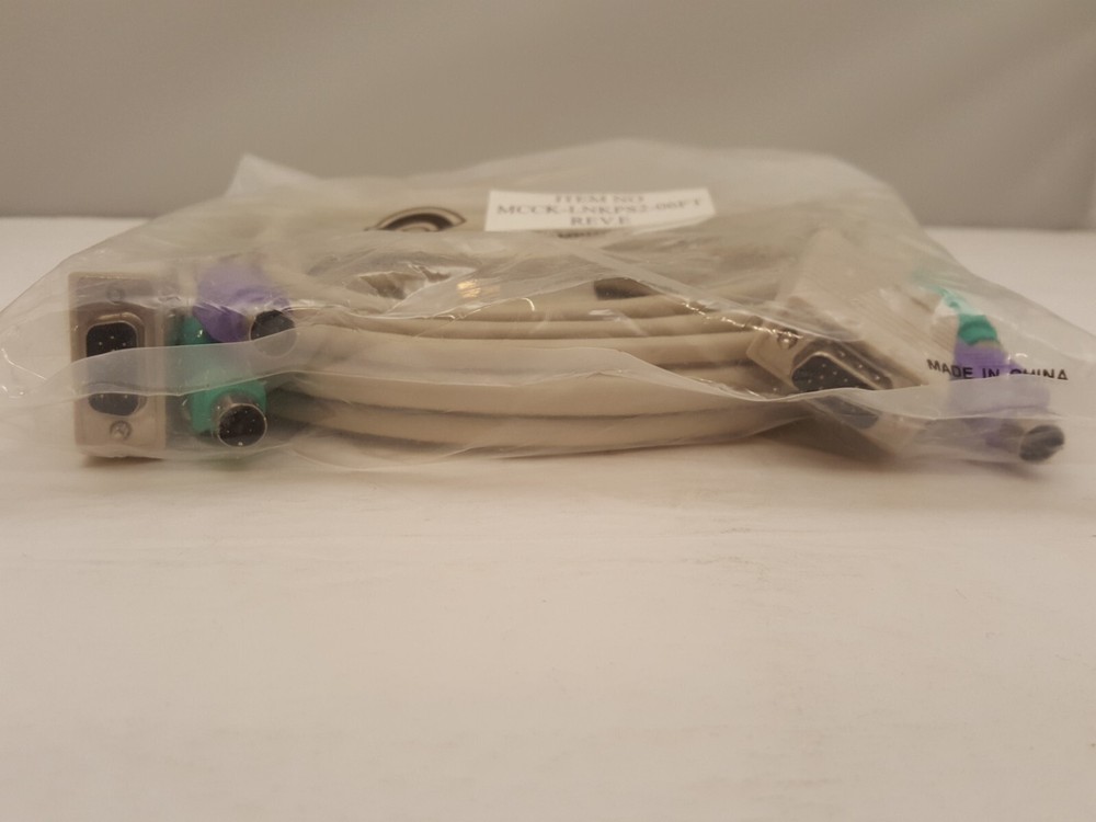 ADDLOGIX / COMPUCABLE 6' PS/2 KVM Switch Cable Kit | MCCK-LNKPS2-06FT REV E NEW