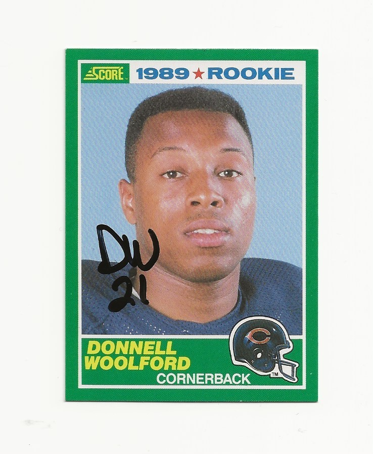 DONNELL    WOOLFORD        BEARS        AUTOGRAPHED    CARD