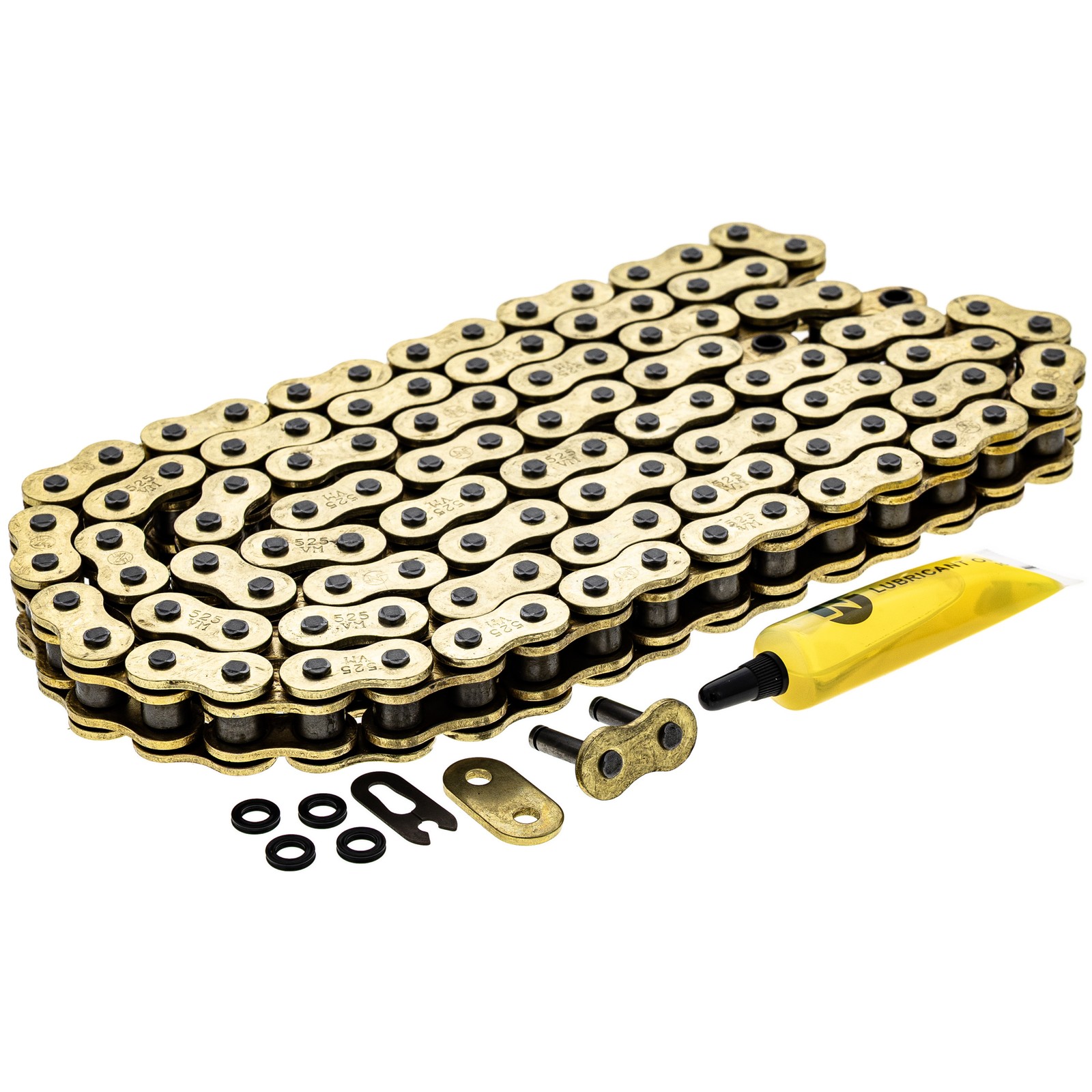 NICHE Gold 525 X-Ring Chain 112 Links With Connecting Master Link Motorcycle