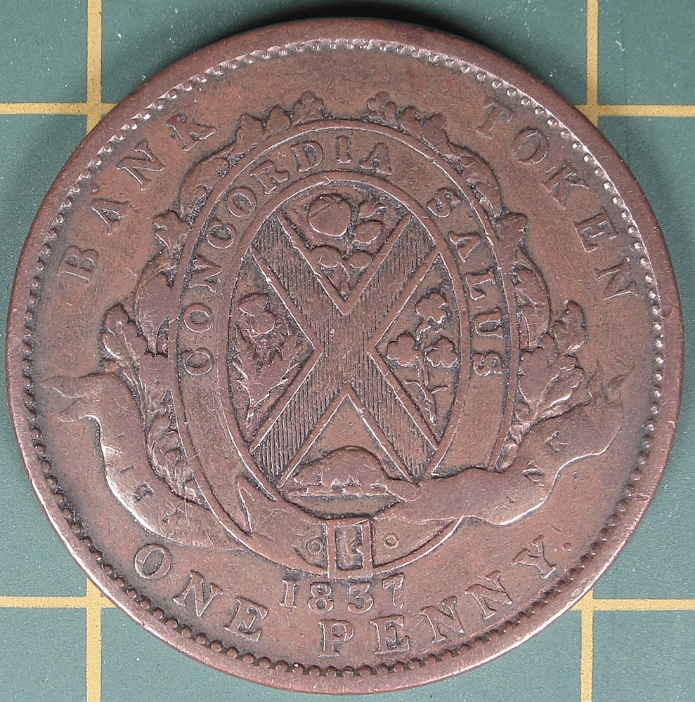 1837 Lower Canada one penny LC-9A3