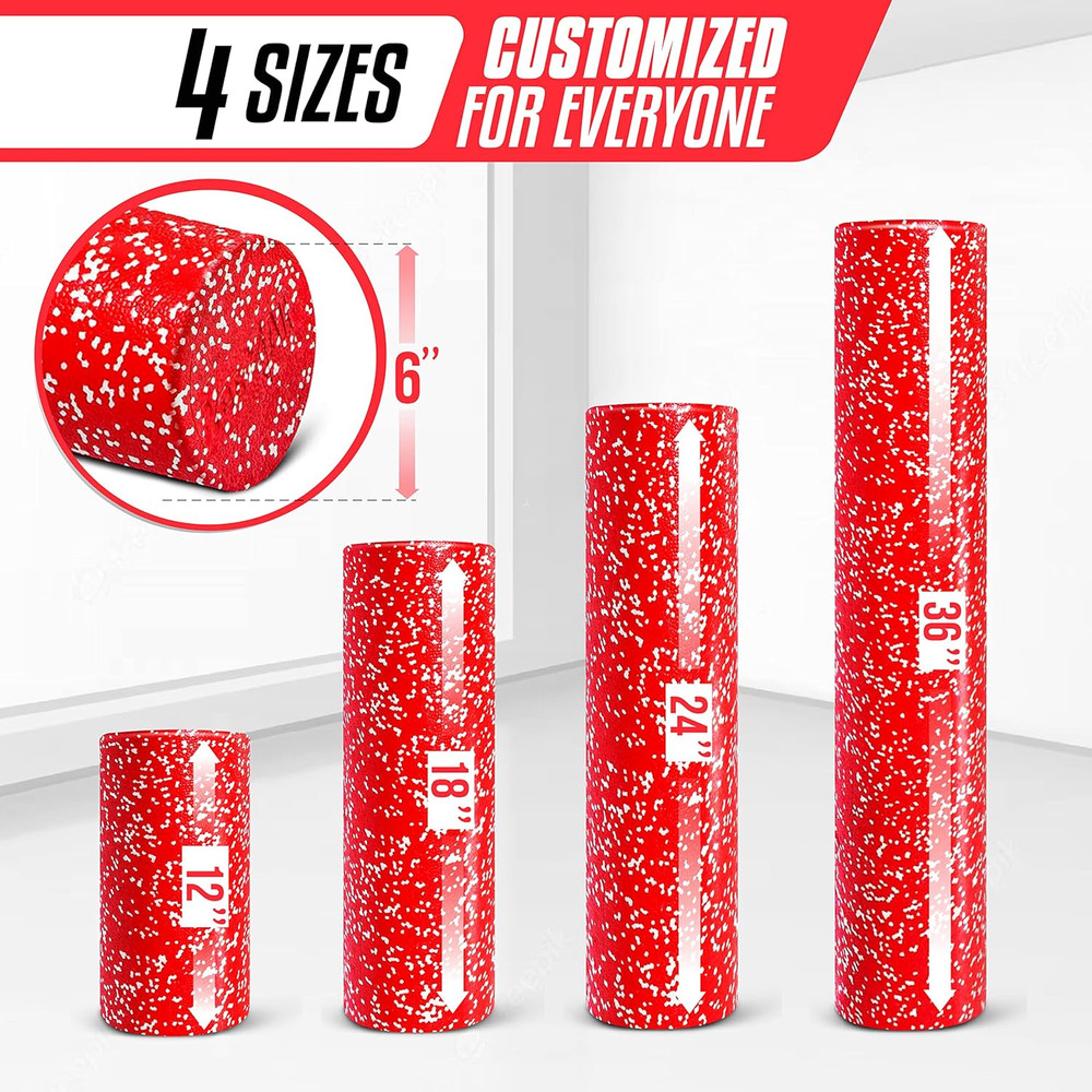 High-Density EPP round Back Roller Foam, Exercise Foam Roller for Yoga, Pilates