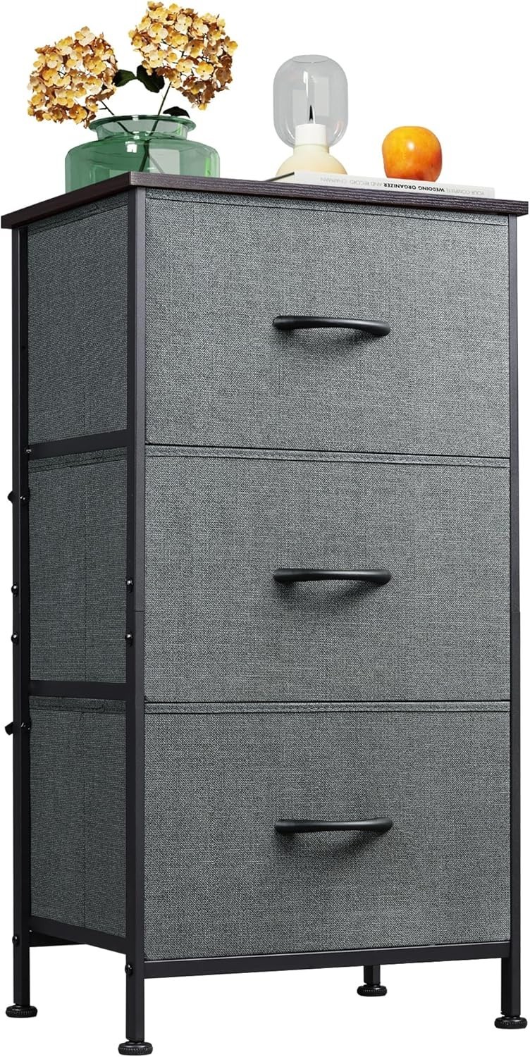 Compact 3-Drawer Storage Unit - Easy Assembly & Stylish Design for Small Spaces