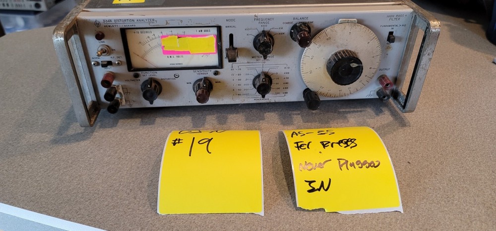 Hewlett Packard 334A Distortion Analyzer