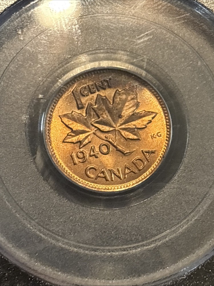 1940 Canada Penny Uncirculated Pcgs Ms64 Red Small Cent