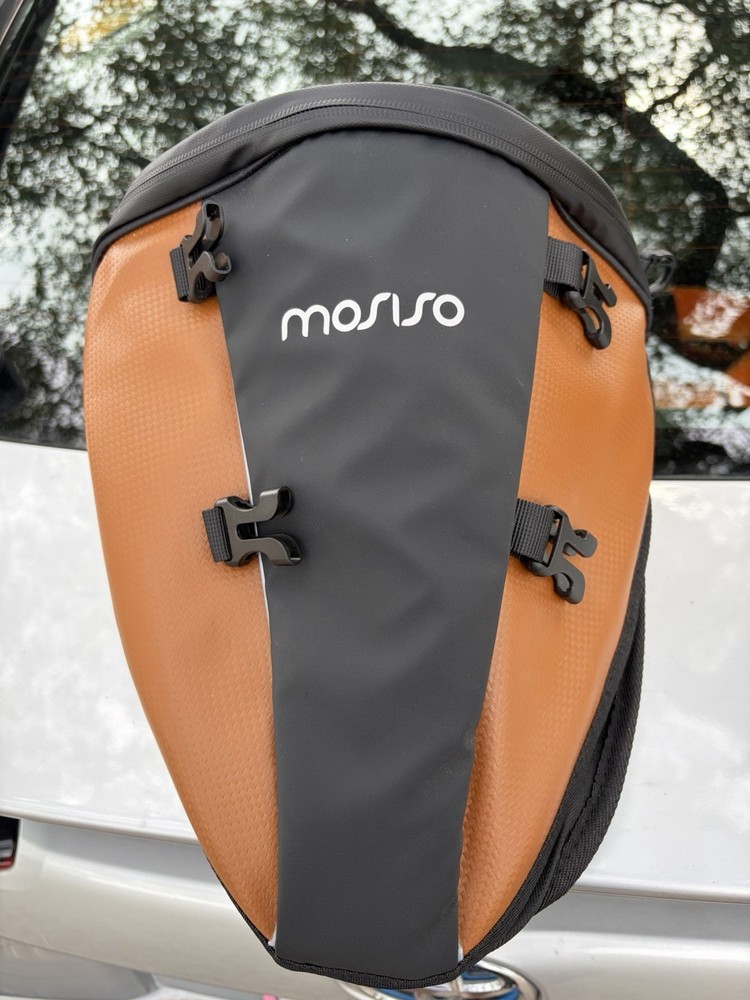 MOSISO Polyester Motorcycle Tail Bag Waterproof, Multifunctional, Storage