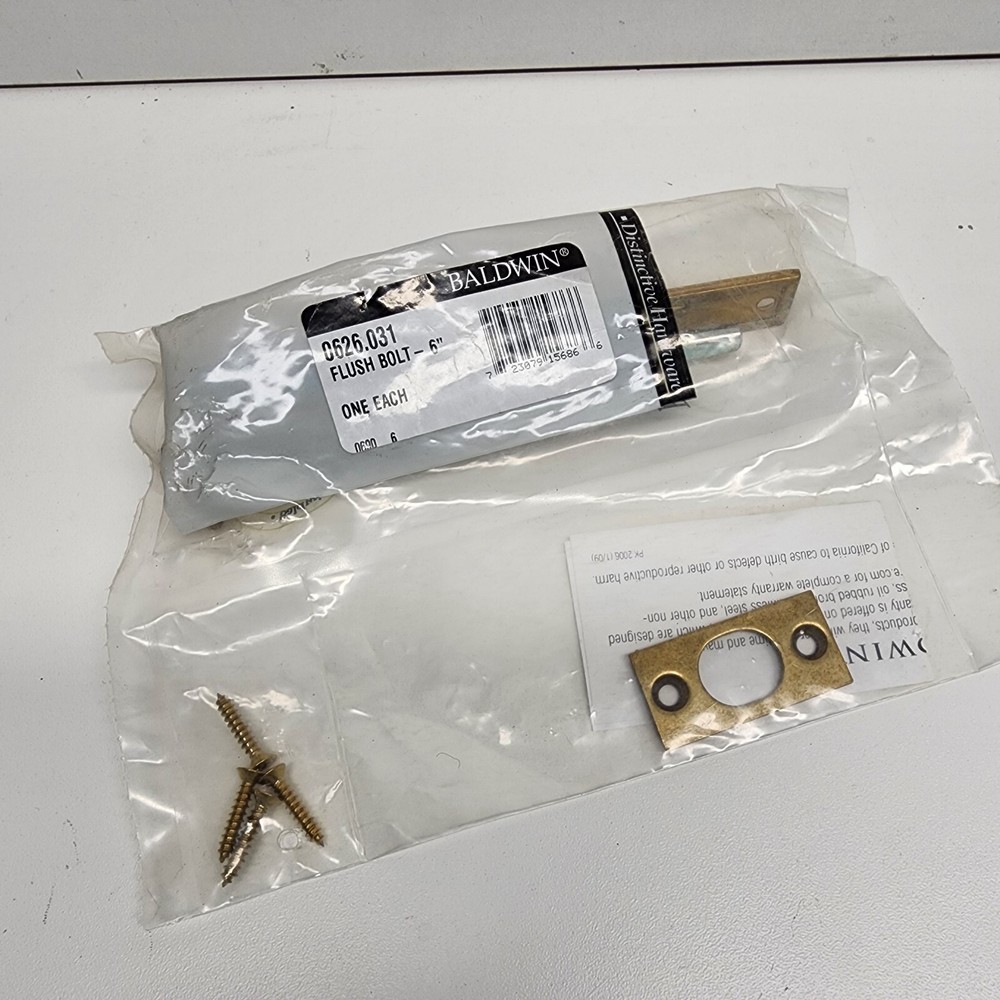 Baldwin 6" Flush Bolt 0626-031