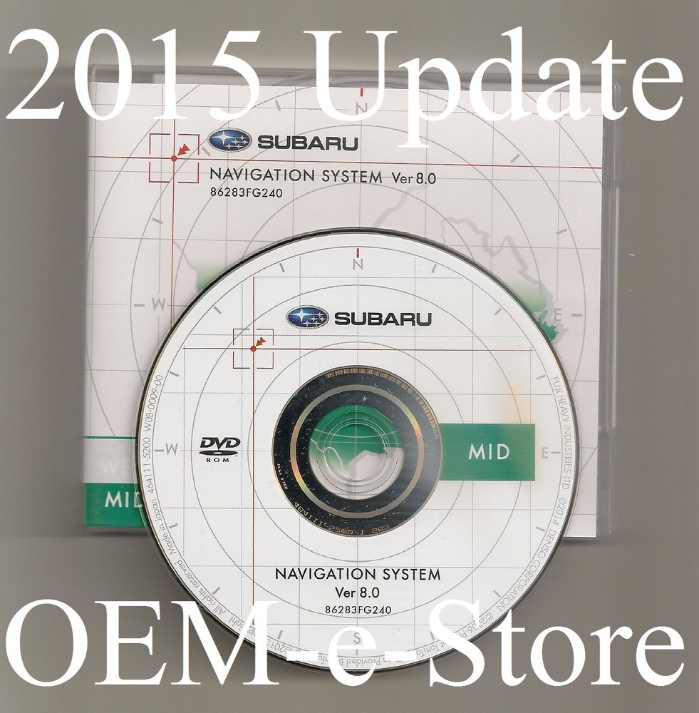 Factory Subaru Navigation DVD MID Coast Map >See Chart for compatible vehicles