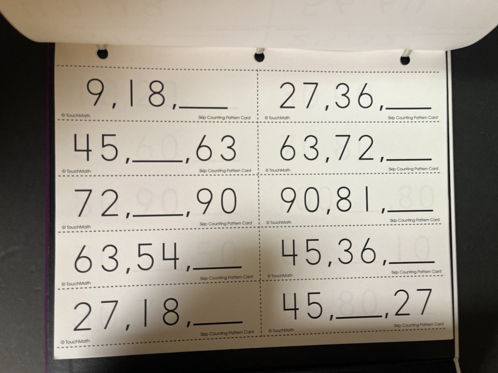 TouchMath Upper Grade Skip Counting Kit Volume 4 2006 Used TM462