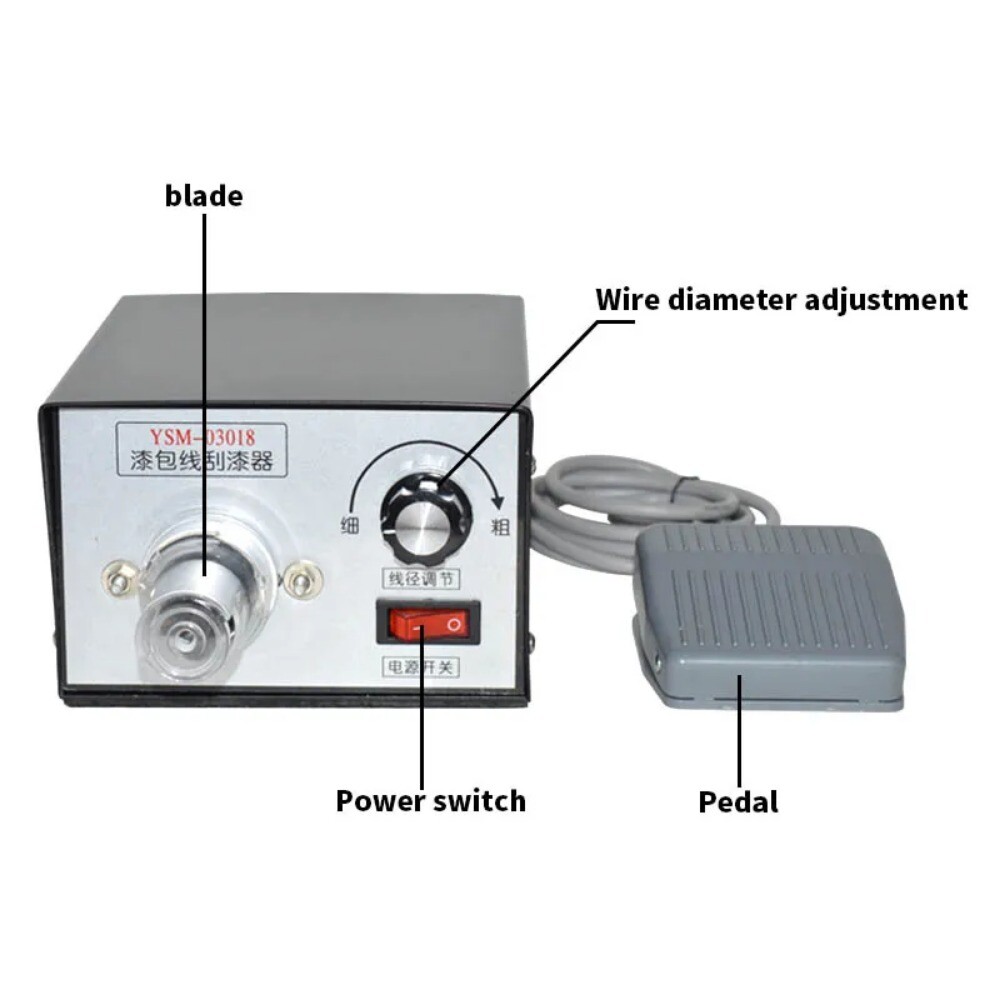 1PC Enameled Wire Paint Scraper Machine Wire Stripping Machine YSM-03018