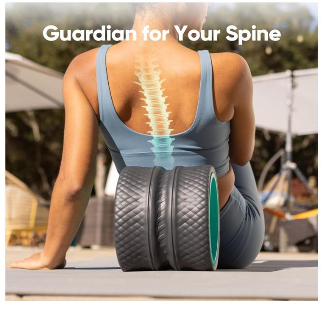 FitBeast Back Roller - 9" Back Wheel for Deep Tissue Massage New