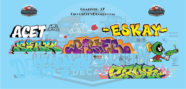 Railroad Graffiti HO Scale Decal Set