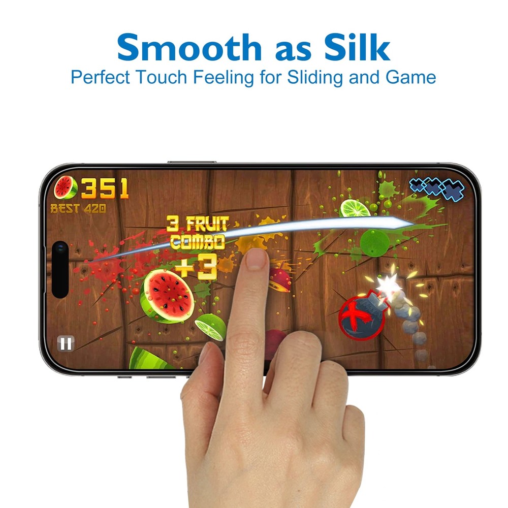 Mothca Matte Glass Screen Protector for iPhone 14 Pro, Anti-Glare