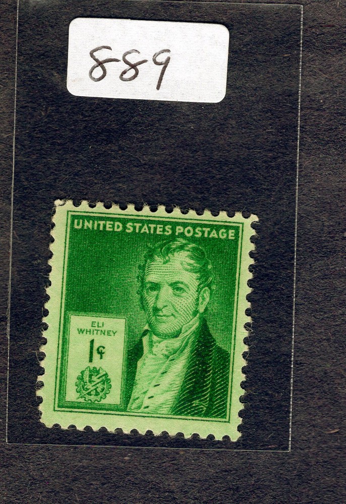 1940 Stamp #889 Eli Whitney M/VSHM