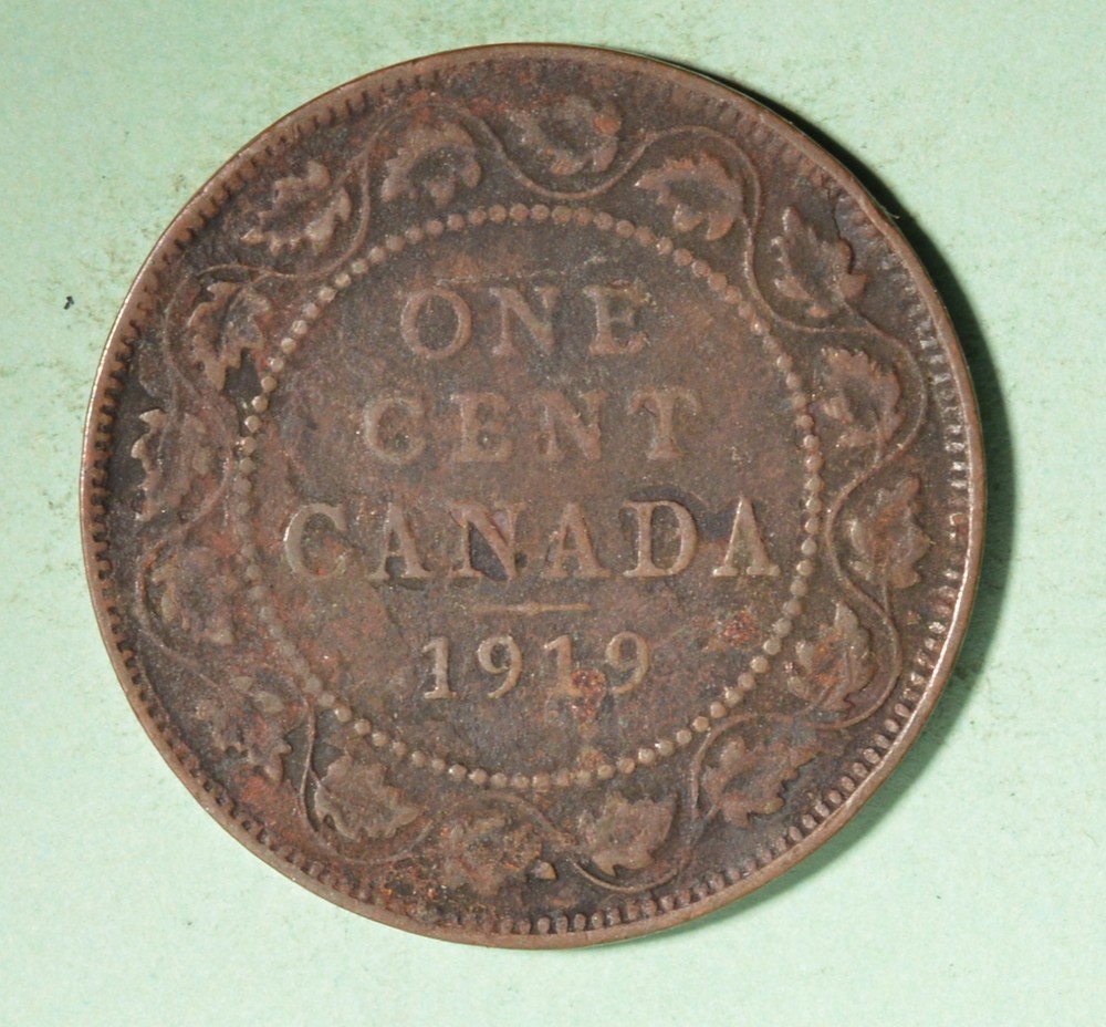 1919 - Canada Large Cent  - INV# B-588