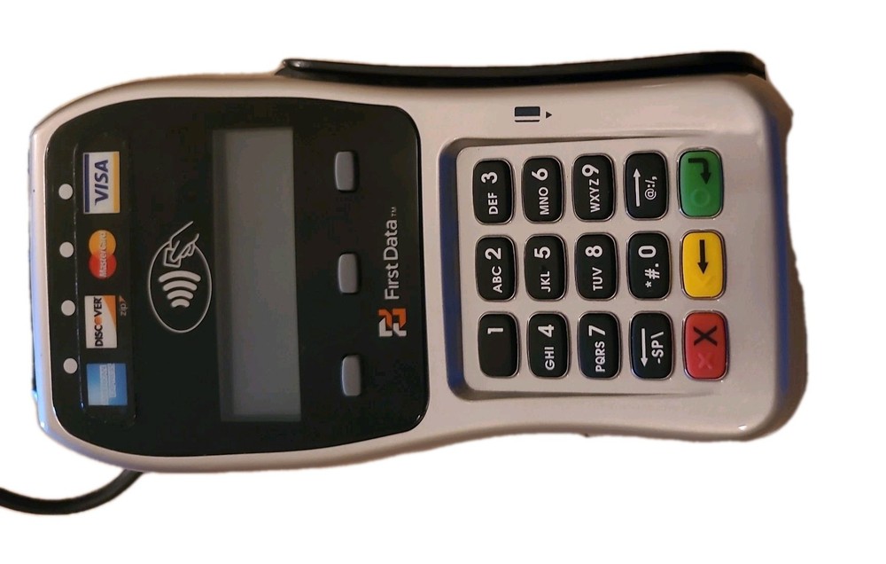 First Data FD-35 POS Credit Card Terminal Reader Tested Works