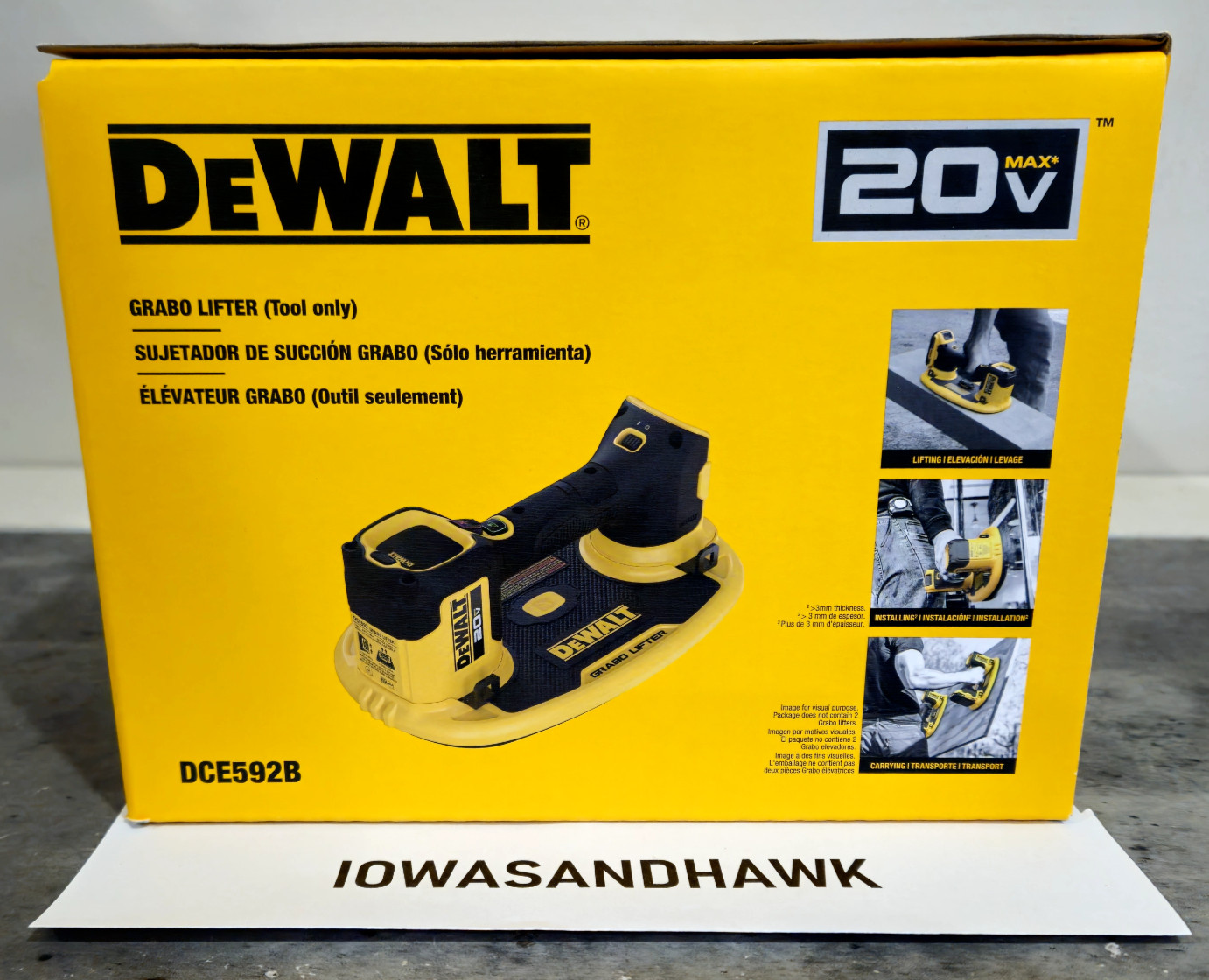 NEW DeWalt 20v Max Grabo Lifter - DCE592B