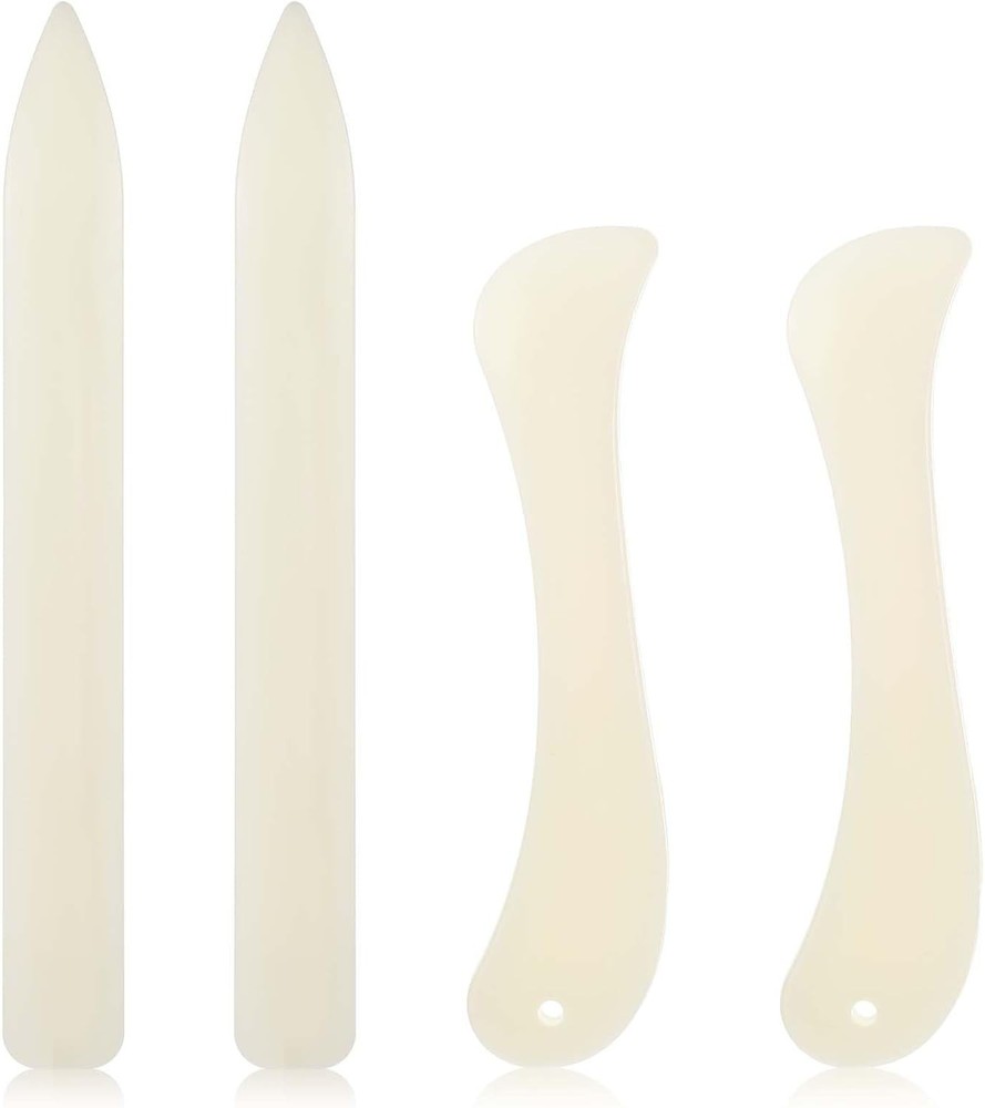 4 Pcs Bone Folder Paper Creaser Set, Folding Scoring Burnishing Crafting Scoring