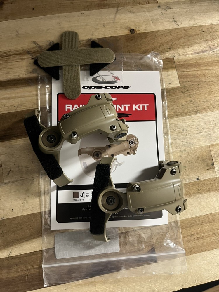 Ops-Core AMP Arms rail mount kit TAN gentex