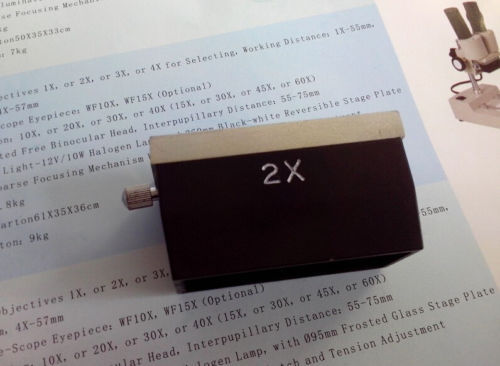 Stereo Microscope Objective Lens Binocular Microscope Part Accessory 1X 2X 3X 4X